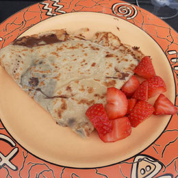 Crepes ist servierfertig