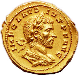 A coin of Emperor Claudius Gothicus