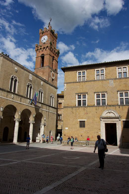 Der Rathausturm von Pienza