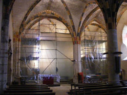 La restauration des peintures du choeur en 2013