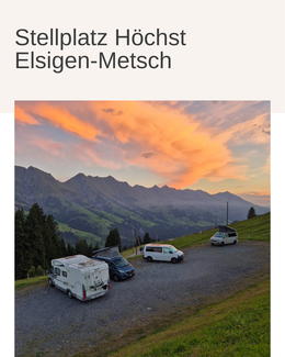 Stellplatz Höchst bei Elsigen-Metsch