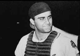 Nella foto Joe Torre nel ruolo di catcher