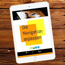 Die Navigation anpassen