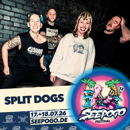Die Band Split Dogs tritt beim SEEPOGO 2026 auf