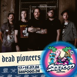 Die Band Dead Pioneers tritt beim SEEPOGO 2026 auf