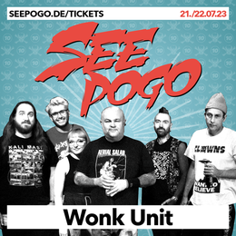 Die Band Wonk Unit tritt beim SEEPOGO 2023 auf