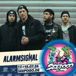 Die Band Alarmsignal tritt beim SEEPOGO 2026 auf