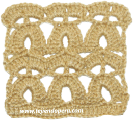 Tutorial: punto fantasía tejido a crochet