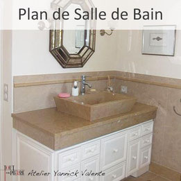 Plan de salle de bain en pierre - Tout en Pierre - Yannick Valente - Var