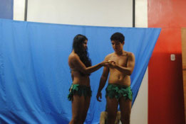 Larisia e George. Parabens!
