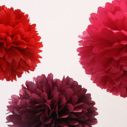 Dawanda: PomPom Set M WILD BERRIES von PomPomManufaktur