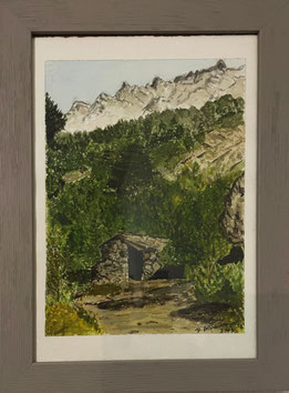 Bergerie de Manica - Peinture Daniel Alexandre-Guerrini  