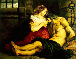 Rubens - 1617 - Charité romaine - Ermitage