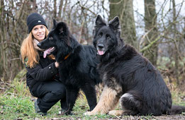 Melanie Koch mit Ice und Kyra