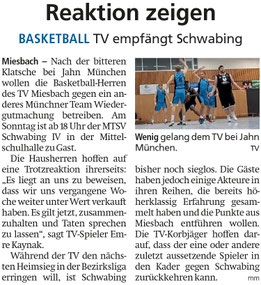 Artikel im Miesbacher Merkur am 16. November 2024 - Zum Vergrößern klicken