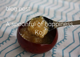 blog post, a spoonful of happiness, Koji