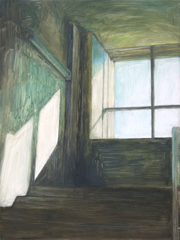 fenster, 2020, Öl auf Polyester, 40×30cm