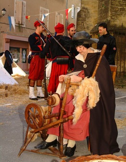 Métier à l'ancienne Festivités Saint Valentin Roquemaure