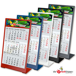 Tisch-Aufstellkalender 5x METALL-COLOR - individuell bedrucken