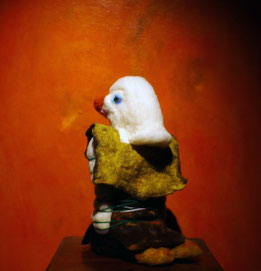 Idols, sculpture en feutre de laine, 2024