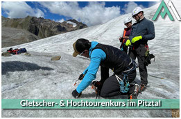 GLETSCHER- & HOCHTOURENKURS IM PITZTAL Du willst hoch hinaus? Aber bitte bestens vorbereitet! mit AMICAL ALPIN