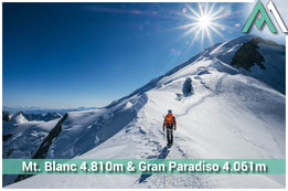 MONT BLANC 4.810M & GRAN PARADISO 4.061M Hoch hinaus! Eine Woche alpine Abenteuer in den majestätischen Alpen mit AMICAL ALPIN