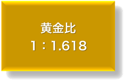 黄金比（1：1.618）名刺が代表的な比率