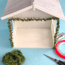 Miniatur-Winterhaus basteln