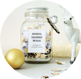Bild: DIY Adventskalender im Glas to-go selber machen – Upcycling und zerp waste Adventskalender im Drahtbügelglas mit Gedichten und Sprüchen gestalten, ohne Schokolade oder Geschenke // Partystories.de // Blogparade #bloggingaroundthechristmastree