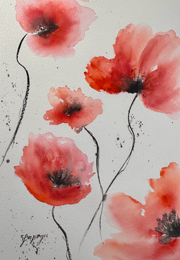 Aquarell, 18 × 26 cm ohne Passpartout