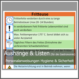 Arbeitsanweisung Küche