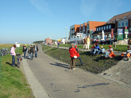 Die Strandpromenade in Cuxhaven-Sahlenburg