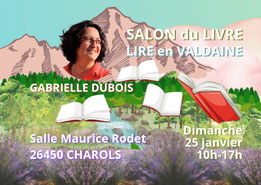 Salon du livre de Charols, Lire en Valdaine, Gabrielle Dubois auteur