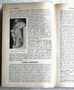 Pages du mémento consacrées à la morale