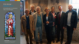 v.l.n.r.: Otto Haueis und Prof. Gerhard Jahreis KBV, Friedrich Körner, Claudia Persch, Videofilmer Herbert Pätz, Superintendent Sebastian Neuß, Wolfgang Zitzmann (KBV)