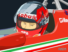 Gilles Villeneuve by Muneta & Cerracín