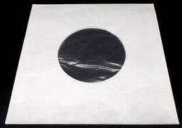 weiße "polylined" Papier-Innenhülle für 7"-Singles