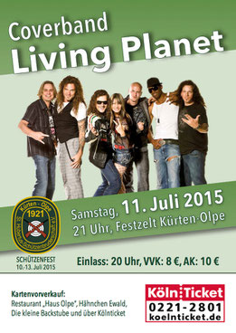 Living Planet Band - Liveband, Galaband, Coverband aus dem Großraum Köln in NRW