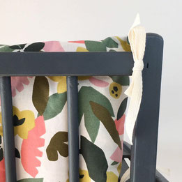 Cette image représente un coussin de chaise haute pour chaise haute Combelle modèle Brenda
