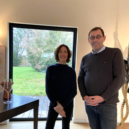 Sophie Roule en visite en Champagne chez Larmandier Bernier