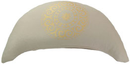 Meditationskissen Halbmond gross basis beige