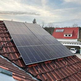 Solarpanel auf dem Dach