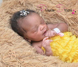 Baby Haarspange mit Blume in Rosa