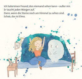 Illustration aus dem Kinderbuch "Ela, Elmo und die Zaubermomente"