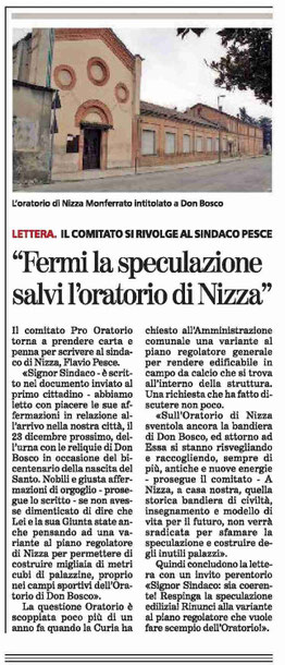 Articolo La Stampa del 7-11-2013