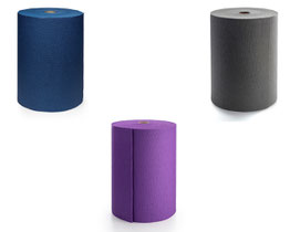 Rollenware Kurma EXTRA Yogamatte in 30 m Länge, Spectrum Blau, Anthracite, Moonrise (Violett)
