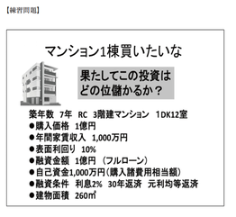 マンション1棟解体な　果たしてこの投資はどの位儲かるか？