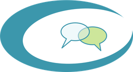 Button: 2 Gesprächsblasen, Symbol für "Let's talk"