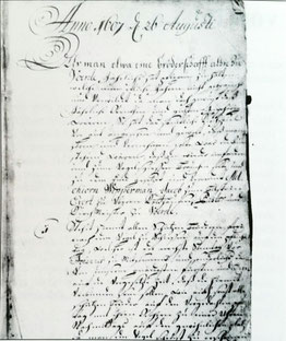 Vogelschießordnung von 1607