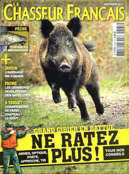 Couverture d'un numéro du Chasseur Français avec un sanglier en gros plani